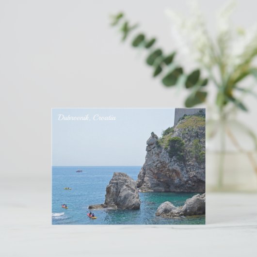 Dubrovnik Kroatië Rocks Holiday Briefkaart (Staand voorkant)