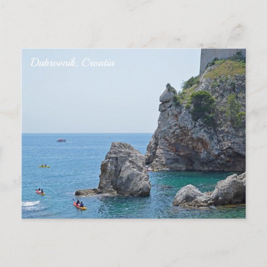 Dubrovnik Kroatië Rocks Holiday Briefkaart (Voorkant)