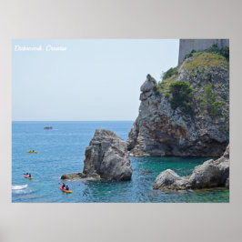 Dubrovnik Kroatië Rocks Holiday Poster