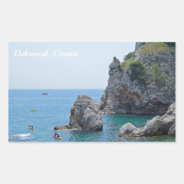 Dubrovnik Kroatië Rocks Holiday Rechthoekige Sticker