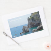 Dubrovnik Kroatië Rocks Holiday Rechthoekige Sticker (Envelop)