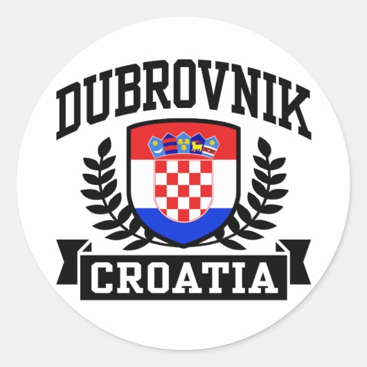 Dubrovnik Kroatië Ronde Sticker (Voorkant)