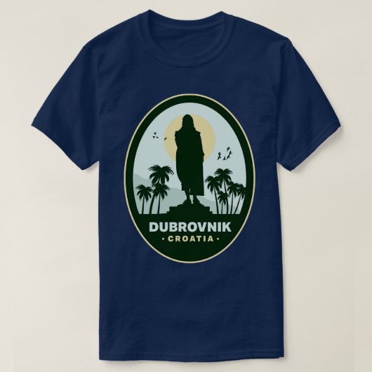 Dubrovnik Kroatië T-shirt (Design voorkant)