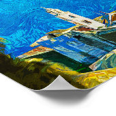 Dubrovnik Kroatië Tekening Waterverf Poster (Hoek)