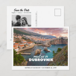 Dubrovnik Kroatië Trouwweekend Save the Date Briefkaart
