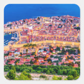 Dubrovnik Kroatië Vierkante Sticker (Voorkant)
