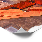 Dubrovnik Kroatië Waterverf Schilderij Reizen Poster (Hoek)