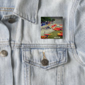 Dubrovnik Kroatië West Wall Holiday Souvenir Vierkante Button 5,1 Cm (In situ)