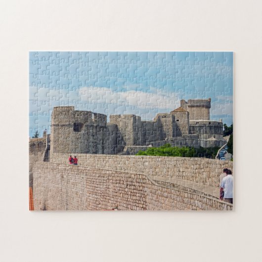 Dubrovnik Old Town walls - Dalmatia, Kroatië Legpuzzel (Horizontaal)