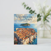 Dubrovnik Oude Stad Kroatië Briefkaart (Staand voorkant)