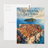 Dubrovnik Oude Stad Kroatië Briefkaart (Voorkant / Achterkant)