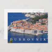 Dubrovnik panorama-ansicht ansichtkaart briefkaart (Voorkant / Achterkant)