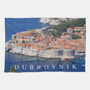 Dubrovnik panoramisch uitzicht theedoek
