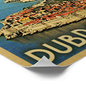 Dubrovnik Poster Vintage Travel Poster Kroatië (Hoek)