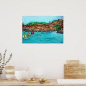 Dubrovnik Regatta Print van Lisa Lorenz (Keuken)