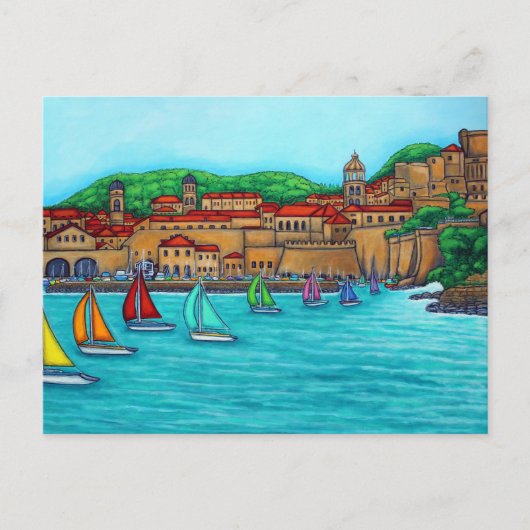 Dubrovnik Regatta van Lisa Lorenz Briefkaart (Voorkant)