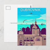 Dubrovnik Reisansichtkaart Briefkaart (Voorkant / Achterkant)