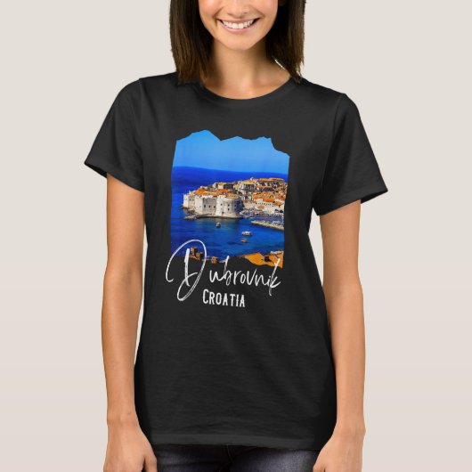 Dubrovnik Souvenir Croatia Dubrovnik T-shirt (Voorkant)