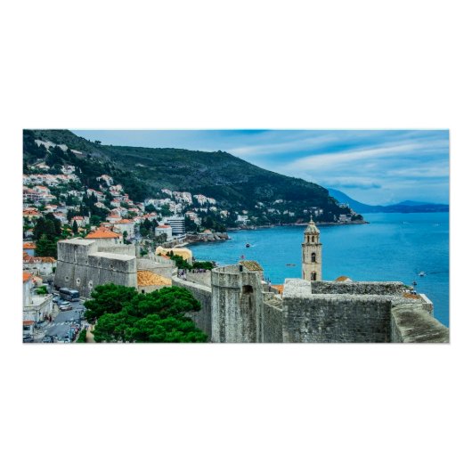 Dubrovnik stadswanddoek perfect poster (Voorkant)