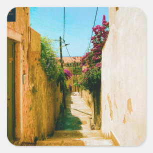 Dubrovnik-steeg - Kroatië Vierkante Sticker