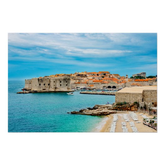 Dubrovnik strand perfect poster (Voorkant)