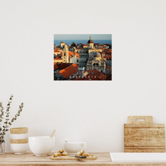Dubrovnik Sunset Poster (Keuken)