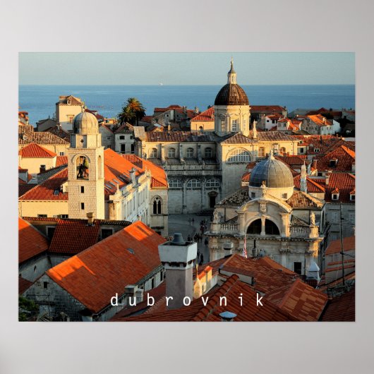 Dubrovnik Sunset Poster (Voorkant)