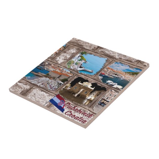 Dubrovnik Tegeltje (Zijkant)