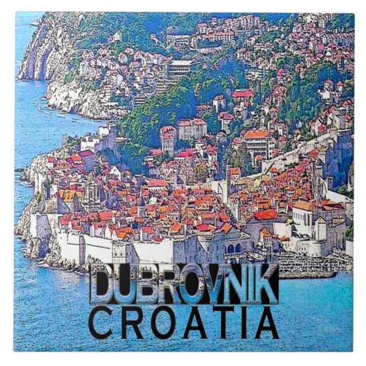Dubrovnik Tegeltje (Voorkant)