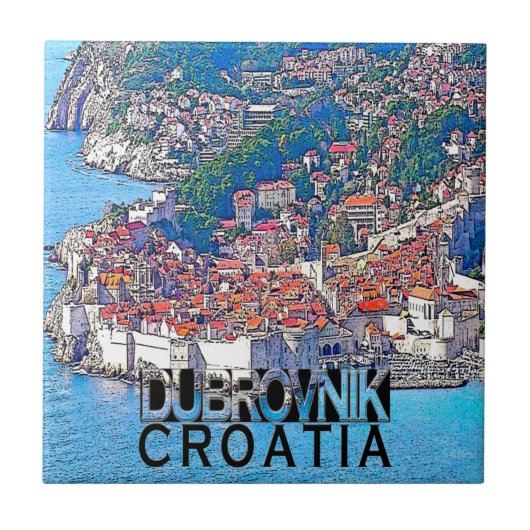 Dubrovnik Tegeltje (Voorkant)