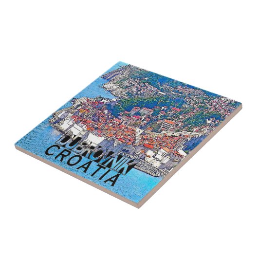 Dubrovnik Tegeltje (Zijkant)