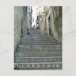 Dubrovnik trapview ansichtkaart briefkaart