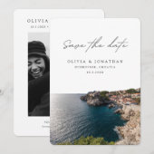 Dubrovnik Trouwen Save the Date Kroatië Trouwen Kaart (Voorkant / Achterkant)