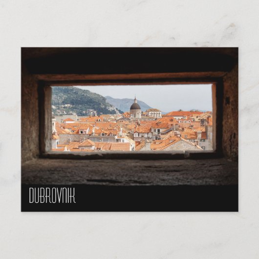 Dubrovnik uit de stadzalen briefkaart (Voorkant)