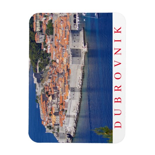 Dubrovnik uitzicht koelkast magneet (Verticaal)