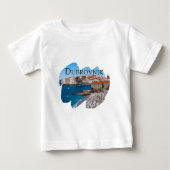 Dubrovnik: Uitzicht van strand en oude stad (Voorkant)