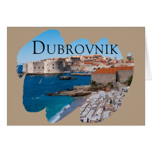 Dubrovnik: Uitzicht van strand en oude stad