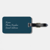 Dubrovnik: Uitzicht van strand en oude stad Bagagelabel (Achterkant horizontaal)