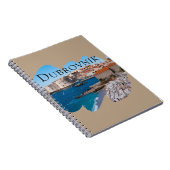 Dubrovnik: Uitzicht van strand en oude stad Notitieboek (Rechterzijde)