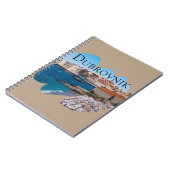 Dubrovnik: Uitzicht van strand en oude stad Notitieboek (Linkerzijde)