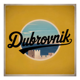 Dubrovnik vintage perfect poster