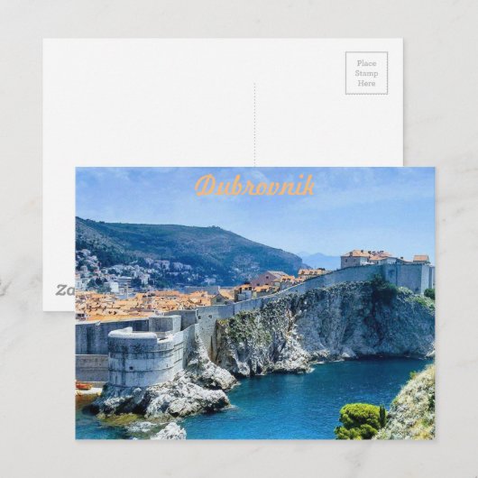 Dubrovnik's oude stad briefkaart (Voorkant / Achterkant)