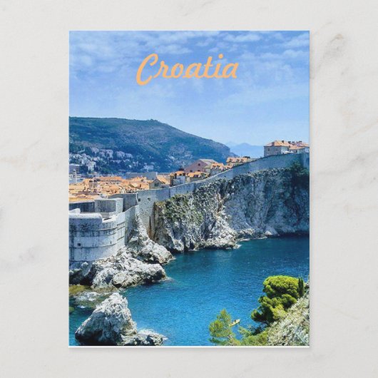 Dubrovnik's oude stad briefkaart (Voorkant)