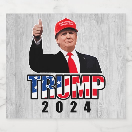 Dubs Up Donald Trump 2024 Bier Etiket (Enkel label)