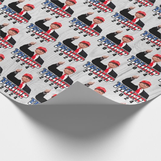 Dubs Up Donald Trump 2024 Cadeaupapier (Hoek)