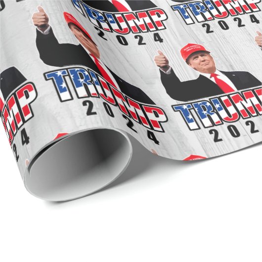 Dubs Up Donald Trump 2024 Cadeaupapier (Rol Hoek)
