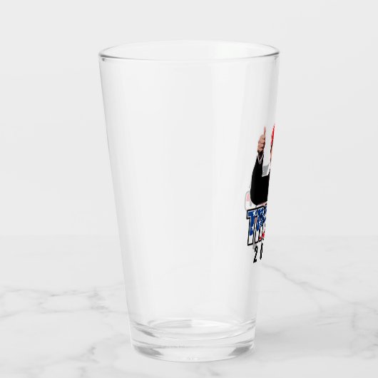 Dubs Up Donald Trump 2024 Glas (Rechts)