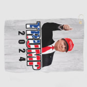 Dubs Up Donald Trump 2024 Golfhanddoek (Horizontaal)