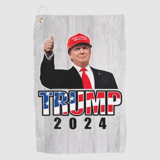 Dubs Up Donald Trump 2024 Golfhanddoek (Voorkant)