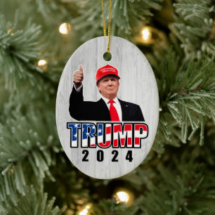 Dubs Up Donald Trump 2024 Keramisch Ornament